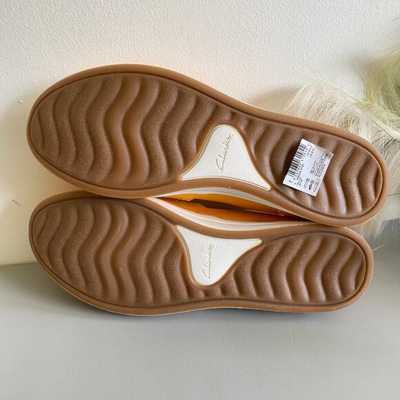 Clarks Cloudstepper Breeze Step Casual Orange Shoes 9 - Picture 6 of 8